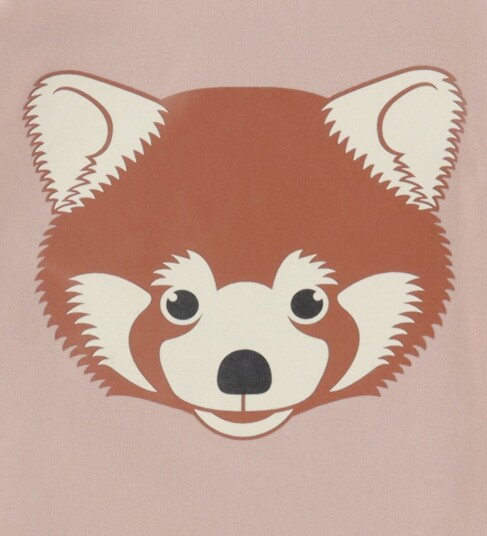 DYR Cph Collegegenser Dyrebelg Quail Rød Panda DYR 5 år (110) Collegegenser Rosa