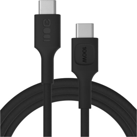 Usb-C-Kabel 2M 100W Greencell Powerstream Hurtiglading Pd Panther Black