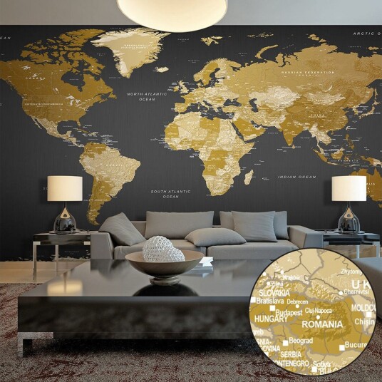Fototapet XXL Verdenskart Modern Geography II 500x280 - Artgeist sp. z o. o.