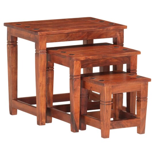 Stablebord 3 stk heltre akasie Stablebord 3 stk heltre akasie