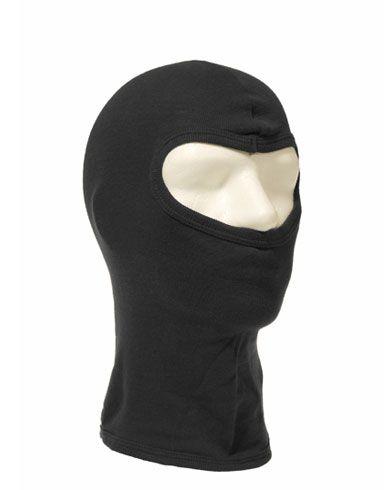 Fostex Balaclava 1 hulls i bomull Svart