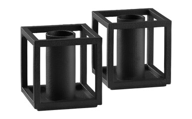 Kubus Micro Lysestake 2-pakning Svart