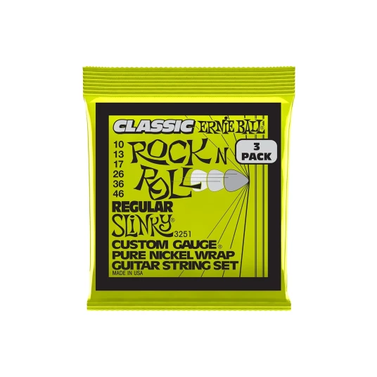 Ernie Ball EB-3251 Classic Reg Slinky (010-046) 3-pack