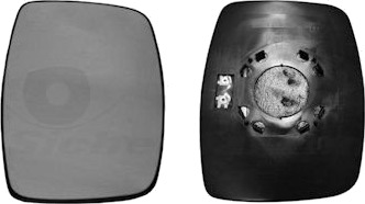 VAN WEZEL 3078839 Speilglass, ytterspeil