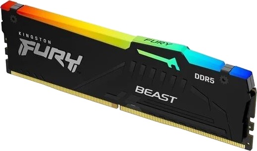 Kingston FURY Beast 128GB DDR5 5600 CL36 Gaming RAM Dual Channel Svart