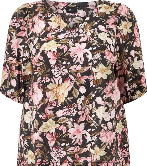 Zizzi Bluse Castina 1/2 Blouse Hvit