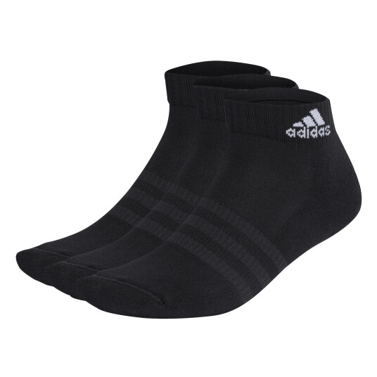 Adidas Cushioned Sportswear Ankle Sock 3 Pairs ankelsokker unisex 40 42 (M) BLACK/WHITE