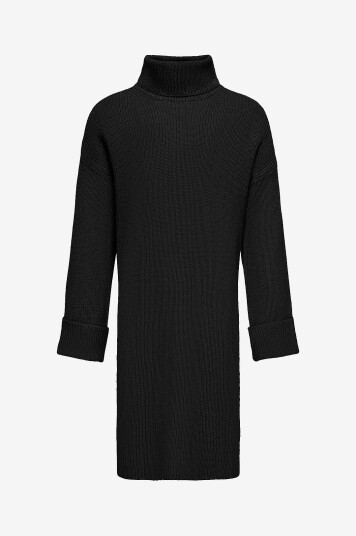 Kids Only Kjole kogAnne LS Rollneck Knt Svart