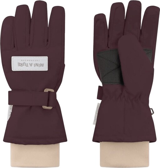 MINI A TURE Matcelio Gloves   Burgundy   12/14Y