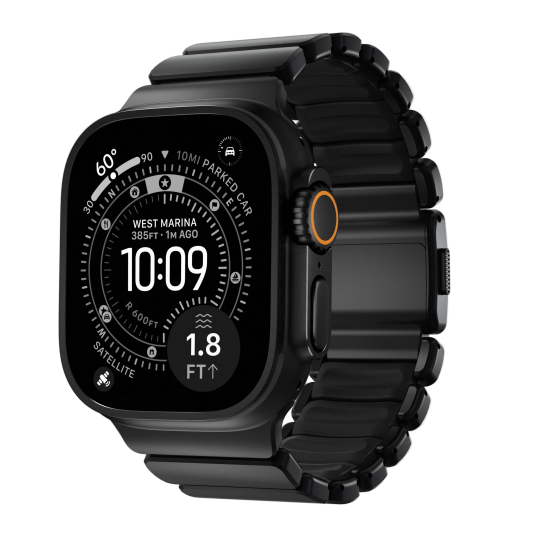 Nomad 49/46 mm Stratos Band Reim Black Titanium/Black