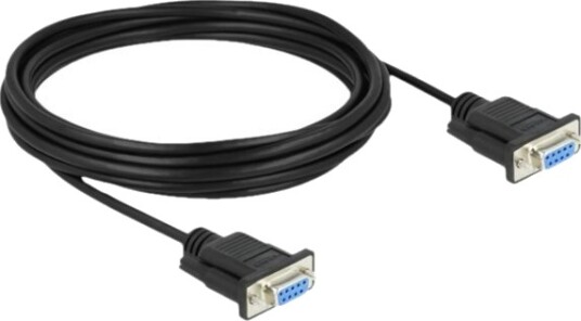 Delock Seriell Kabel Db 9 Hunn Til Db 9 Hunn 5 M Tommelskruer Svart Delock Seriell Kabel Db 9 Hunn Til Db 9 Hunn 5 M Tommelskruer Svart