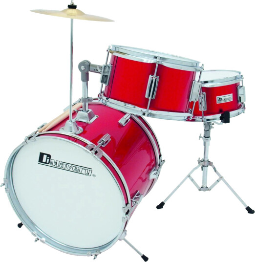 Dimavery Jds-203 Kids Drum Set, Rød