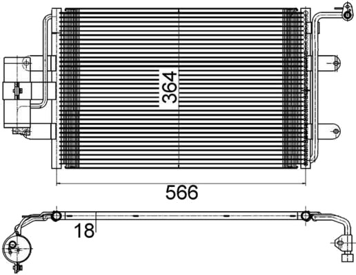 Kondensator MAHLE ORIGINAL AC 180 000S