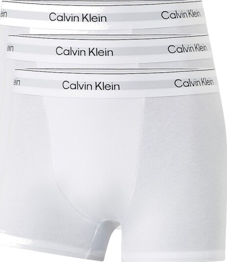 Calvin Klein Boksershorts Relaxed Fit Trunk 3 pakning Hvit