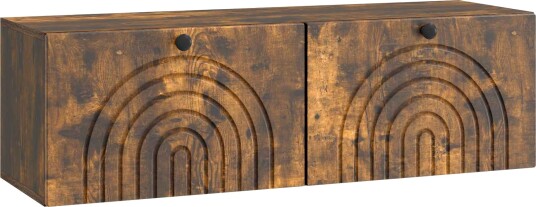  Vegghengt TV skap Røkt Eik 98 x 31 x 30 cm Konstruert tre