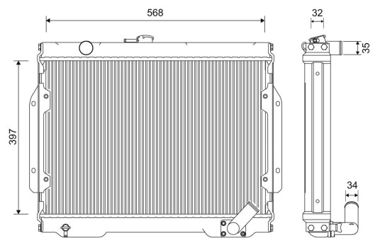 Radiator VALEO 701262