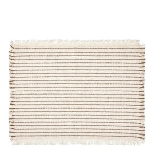Broste Copenhagen - Elouise bordbrikke 41,5x32 cm 2 stk offwhite/fungi grey Broste Copenhagen - Elouise bordbrikke 41,5x32 cm 2 stk offwhite/fungi grey