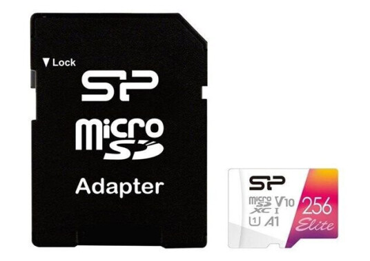 Silicon Power Elite - flash memory card - 256 GB - microSDXC UHS-I
