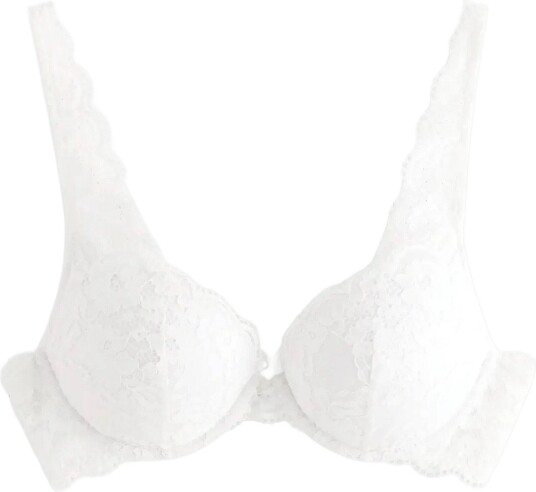 Lindex Malva Push Up Bra With Lace White 75 B