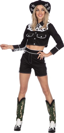 Wilbers & Wilbers Cowgirl med Shorts Svart Kostyme 42 004580-V-042