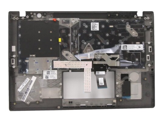 Transimage - Erstatningstastatur For Bærbar Pc - Med Trackpoint - Bakbelysning - Qwerty - Ukrainsk - Svart - Med Toppdeksel - For Thinkpad T14s Gen 2 20Wm, 20Wn