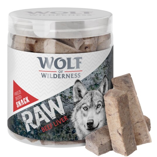 Wolf Of Wilderness Raw Frysetørket Premiumsnacks Raw Okselever (90 G)