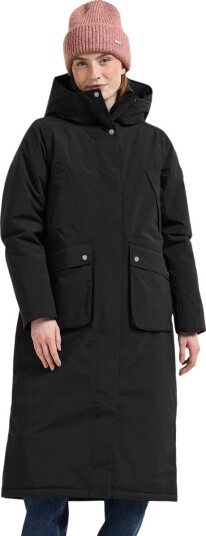 Didriksons Melody Lang Parka Vinterjakke Dame Svart