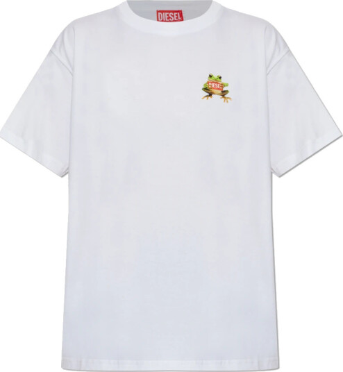 Diesel Dame Topper Hvit XL,