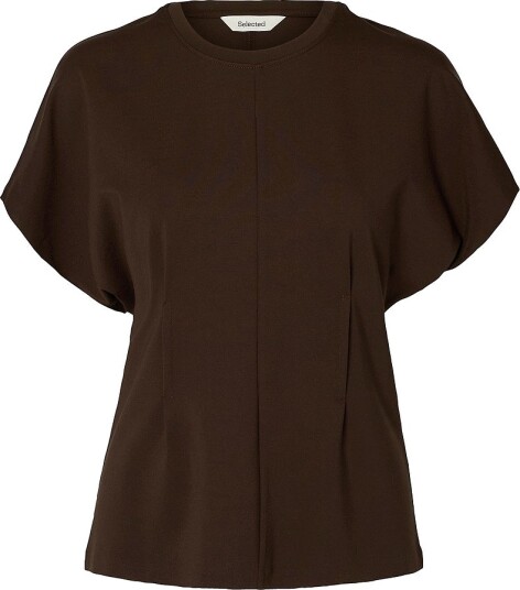 Selected Slwera Ss Top Noos   Brown   L