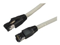 MicroConnect - Koblingskabel - RJ-45 (hann) til RJ-45 (hann) - 25 cm - S/FTP - CAT 8.1 - halogenfri, uten hindringer - grå