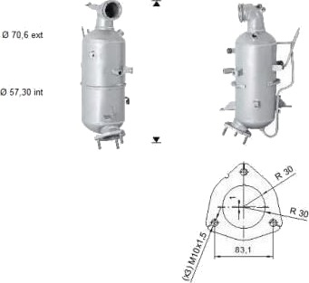 Partikkelfilter VEGAZ OK-349SIC Partikkelfilter VEGAZ OK-349SIC