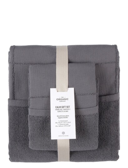 The Organic Company Calm Gift Set Grey The Organic Company 110 DARK GREY ONE SIZE