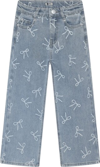 Daily 7 Denim Wide Fit Bow Blue 140