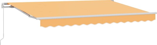  Uttrekkbar markise sand 600 cm 100% polyester og aluminium