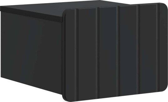 Vegghengt Nattbord Svart 33 x 34,5 x 24 cm Konstruert tre