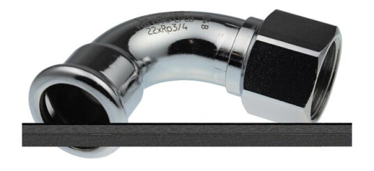 Vsh Fabrieken Xpr carbon elbow 90 deg. ff 22xrp3/4 Vsh Fabrieken Xpr carbon elbow 90 deg. ff 22xrp3/4