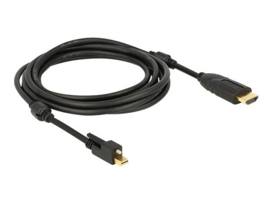 Delock DisplayPort til HDMI-adapterkabel 3 m med 4K-støtte Delock DisplayPort til HDMI-adapterkabel 3 m med 4K-støtte