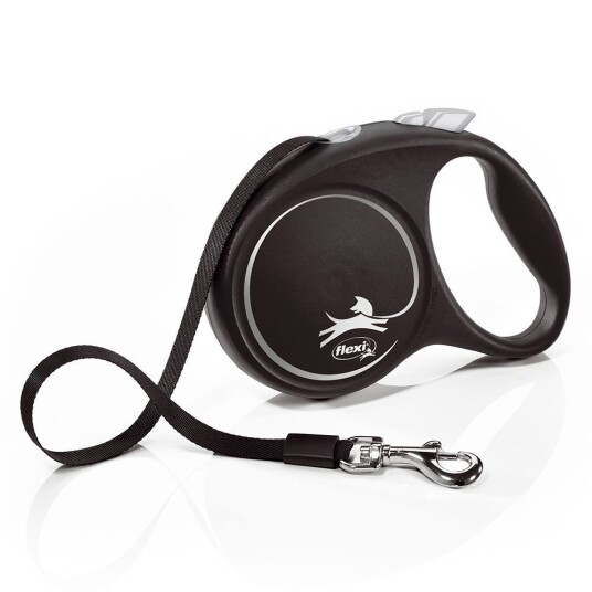 Flexi Hundehalsbånd M 5m Svart Design, Maks 25 kg Flexi Hundehalsbånd M 5m Svart Design, Maks 25 kg