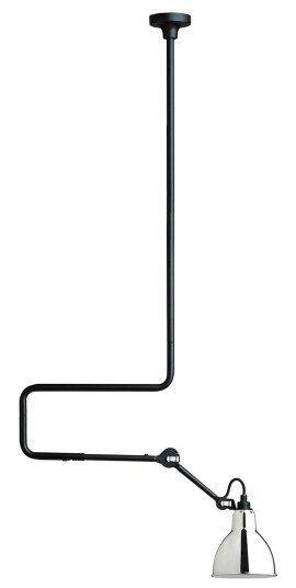 DCW - 312 Taklampe Krom Lampe Gras