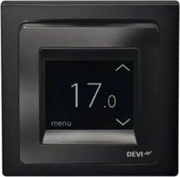 DEVI reg touch timer thermostat with design frame black DEVI reg touch timer thermostat with design frame black