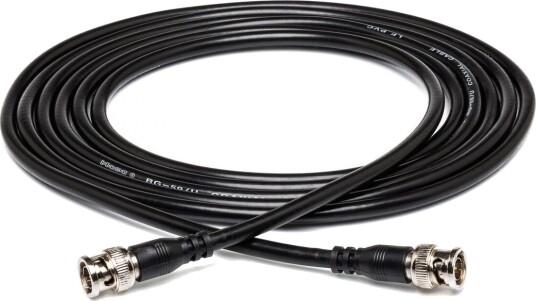 Hosa BNC 75 Ohm Coax Cable 1 Metre Hosa BNC 75 Ohm Coax Cable 1 Metre