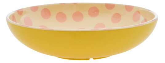 Rice salatskål melamin Ø 29,9 cm Pink dots-yellow