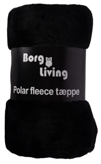 Borg Living Fleeceteppe Svart 150x200 cm Ekstra myk og fin