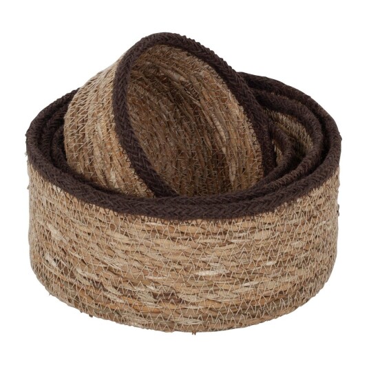 Dixie Emil seagrass kurv small 4-pakning Natur-brun Dixie Emil seagrass kurv small 4-pakning Natur-brun