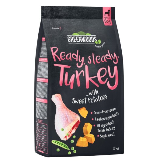 Greenwoods Kalkun Med Søtpoteter Erter Og Gresskar 6 kg