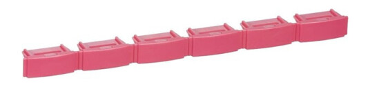 LK Colour code bar red for patchpanel 6port