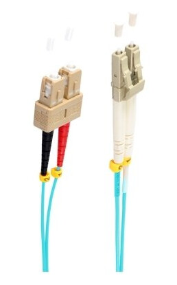 Shiverpeaks Bs77951/3 Fiberoptisk Kabel 1 M Lc Sc Om3 Aqua Farge (Bs77951/3)