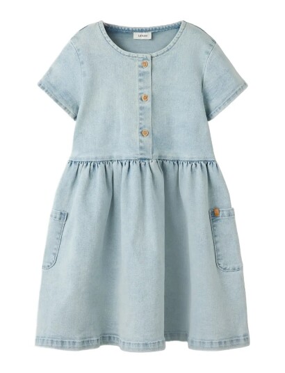Lil"Atelier Nmffrances Ss Dress 7722 Fn Lil Blue 92 Lil"Atelier Nmffrances Ss Dress 7722 Fn Lil Blue 92