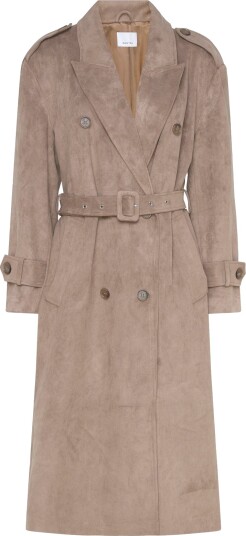 Dante6 Dante6 Solen Faux Suede Trenchcoat Beige 42 Dante6 Dante6 Solen Faux Suede Trenchcoat Beige 42