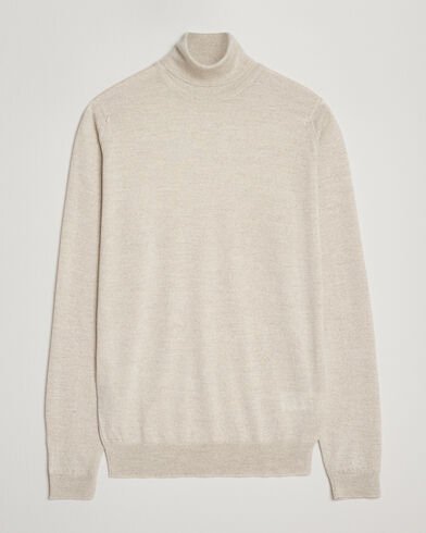 John Smedley Cherwell Extra Fine Merino Rollneck Grey Fleece John Smedley Cherwell Extra Fine Merino Rollneck Grey Fleece